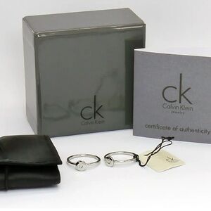 NEW CK CALVIN KLEIN KJ02AR090107 WOMEN'S DIAMOND RING SET PRECIOUS
